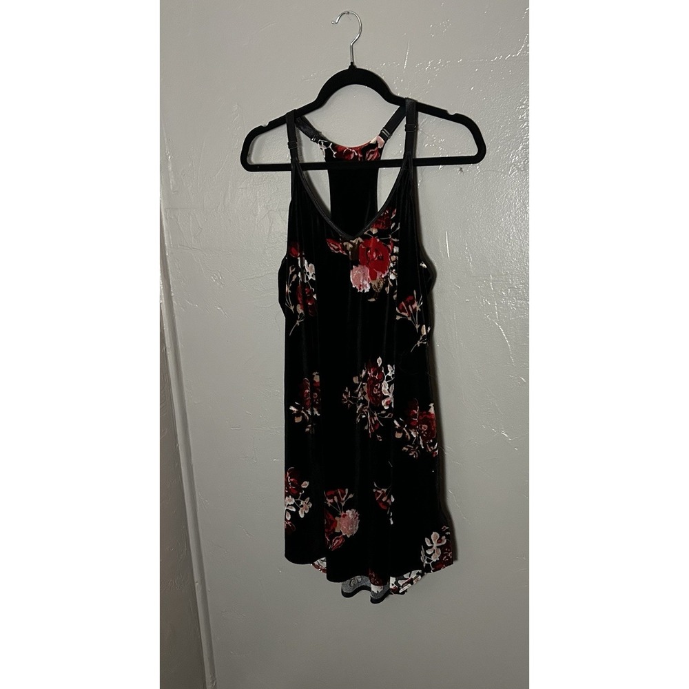 Floral women's Velvet Nighty Goth Whimsy Fairy Size XXL